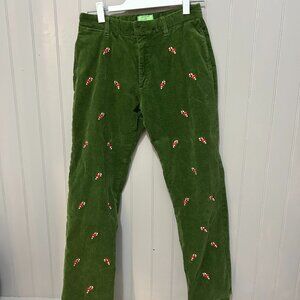 Castaway big boy size 18 holiday pants with candy canes